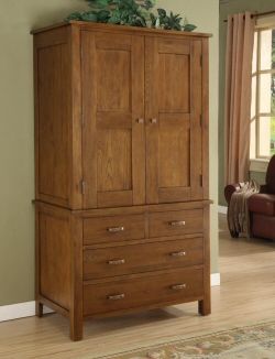 Unbranded Havana Oak Linen Press - Dark