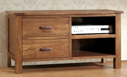 Unbranded Havana Oak TV and DVD Cabinet - Dark