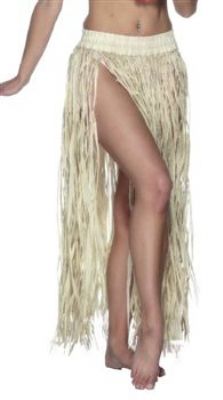 A real grass hawaiian hula skirt with elasticated waist 91cm/36inches long is perfect for any luau