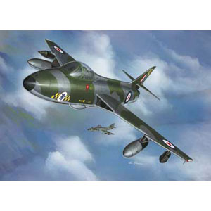 Hawker Hunter FGR.9 plastic kit from German specialists Revell. The famous Hawker Hunter is one of t