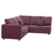 Unbranded Hayden Corner Chaise, Aubergine