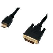 HDMI To DVI Gold Plated Cable 1 Metre