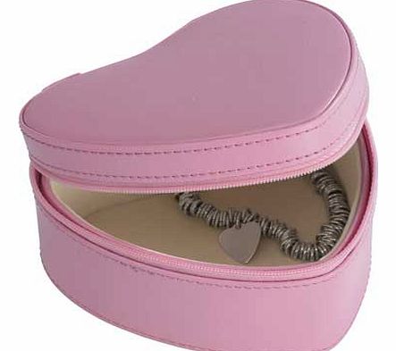 She will love this sweet heart-shaped jewellery box in rose pink. home to her most treasured jewellery items. It will sit pretty on top of her dressing table or as a charming gift box to store a surprise. Fully lined interior. Size H7. W12.5. D12cm. 