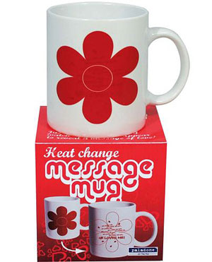 Perfect gift for your Valentine! Just add hot water and watch the daisy disappear to reveal a messag