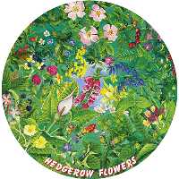 Hedgerow Flowers Round Puzzle (500 piece)