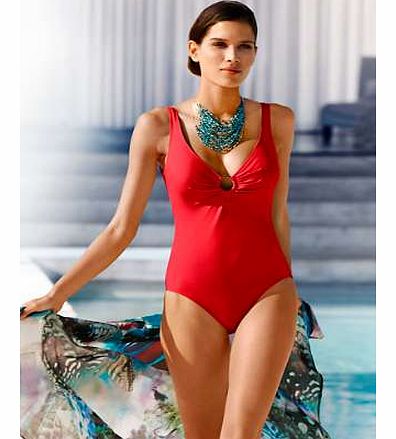 Swimsuit with tummy control lining for a slimmer silhouette and soft cups. Heine Swimsuit Features: Washable 92% Polyamide, 8% Elastane Lining: 80% Polyamide, 20% Elastane
