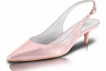 Slingback shoes with kitten heel. Heine Shoes Features: Upper, lining and insole: Leather Outsole: Other materials Heel height approx. 5 cm (2 ins)