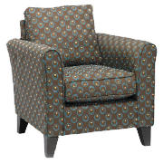 Unbranded Helena Deco Circles Chair, Teal Dot
