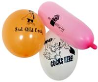 Get the girls giggling with these colourful and slightly saucy hen night balloons.  Pack includes