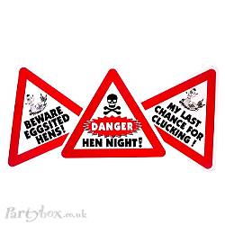 Hen Night table signs - pack of 3