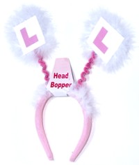 Get your Learner plates on your head and you are ready to party. Hen Party that is. Pink, fluffy hen