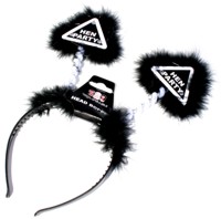 Black and and fluffy. These party boppers will be fun on your Hen Do.