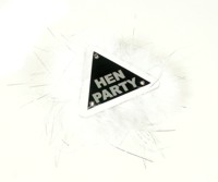 Hen Party: Hen Party Brooch With White Lights