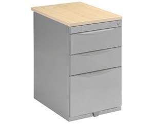 Unbranded Heracles Bisley desk high pedestals