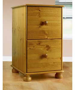 Assembled size (H)74, (W)44, (D)52cm.Solid pine furniture (excluding backs and drawer bases) with wo