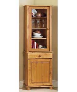 Size (W)60, (D)44, (H)180.1cm.Solid pine (excluding backs and drawer bases) with stained lacquer fin