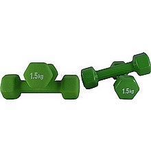 - Steel Hex Dumbbells are great for aerobic or strength training. - Vinyl dipped for easy cleaning. 