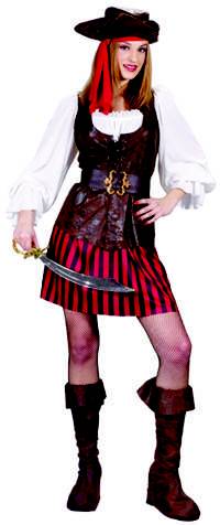 Strike a mean pose in this complete ladies Buccaneer of the High Seas costume. The set includes all