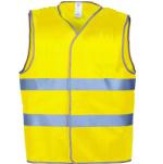 High Visibility Vest Be seen with this high visibility flourescent yellow vest.  Ideal for workmen