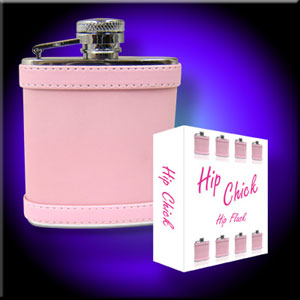 Made from stainless steel and looking pretty in pink, this hip flask will hold 2.5oz of your favouri