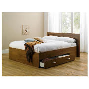 Unbranded Holborn 2 Drawer Storage Bed, Walnut Finish