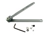 Hold open arm set with sturdy cam action knuckle allows the door to be held in the open position for