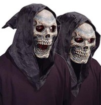 Unbranded Horror Mask: Skull Hooded Flexi Mask