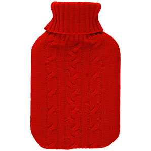 Hot Water Bottle- Cable Knit Cover