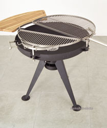The Duel Deck Barbecue combines the modern barbecue with the traditional campfire. Constructed from 