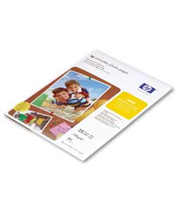 Semi glossy finish 170gsm. 25 sheets per pack. Suitable for any HP inkjet printers