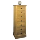 Hunston oak 7 drawer wellington chest furniture