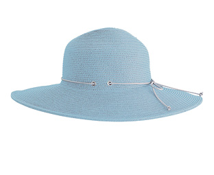 Unbranded Hydro Cool Paper Hat Medium Soft Blue