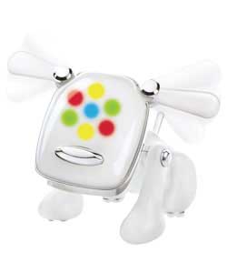 Feed this robotic pooch your music - it listens, moves and grooves to all your tunes. Ready to