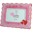 I Love You Photo Frame Red