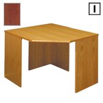 (I) Scandinavian Real Wood Veneer Corner Table-Mahogany