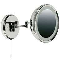 230V. IP20. Wall Mirror with chrome finish and illuminated surround. Suitable for use in zone 3 of