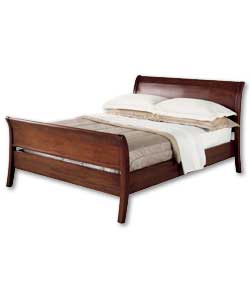 Imagine Richmond; Cherry Double Sleigh Bed - Miracoil Supre