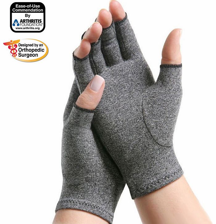 IMAK Arthritis Gloves. Provide gentle compression to reduce swelling of the joints. Designed by an Orthopedic Surgeon and commended by the Arthritis Foundation. Promote circulation and healing. Suitable for both men and women.