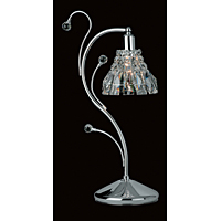 Unbranded IMCE00031 TL - Chrome and Crystal Table Lamp
