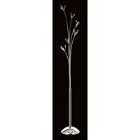 Unbranded IMCEH08917 6FL - Chrome and Crystal Floor Lamp
