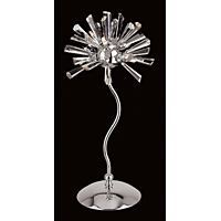 Unbranded IMCEH08917 6TL - Chrome and Crystal Table Lamp