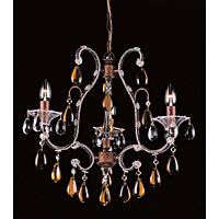 Unbranded IMCO03339 3R - 3 Light Rustic Bronze Chandelier