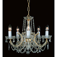 Unbranded IMCP00150 5 G - 5 Light Gold Chandelier