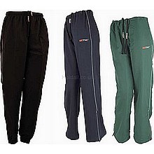 - Premium Microfibre pants with zip opening in the leg and piping trim. - Elasticated ankle on the I