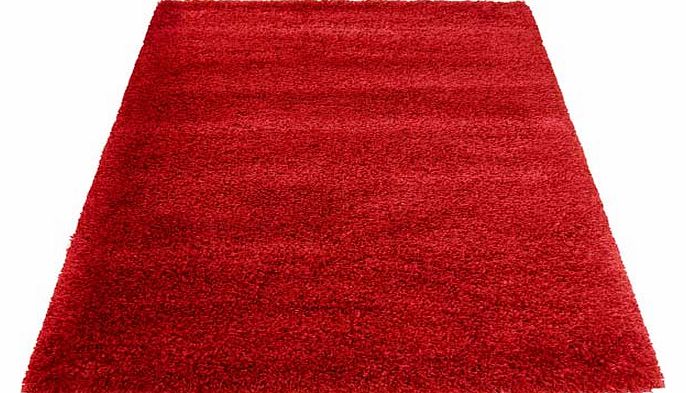 Unbranded Imperial Shaggy Rug - Red - 120 x 160cm