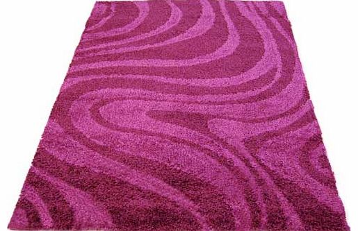 Imperial Shaggy Swirl 65x115cm - Purple