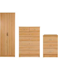 Unbranded Impressions 3 Piece 2 Door Wardrobe Package -