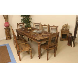 Indian - Jali 2m Dining Table (Only) - Sheesham