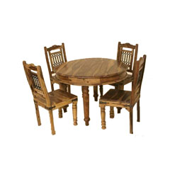 Indian - Jali Circular Dining Table (Only) -