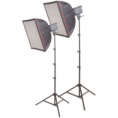 Unbranded Interfit Halogen Pro 1000 Two Head / Softbox Kit